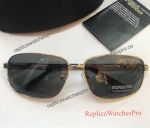 New Porsche Sunglasses Replica Black Lens Gold Frame For Businessman 